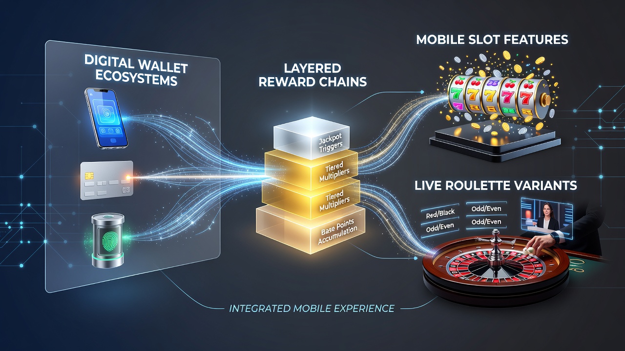 Digital wallet ecosystems connecting mobile slot rewards with live roulette variants on smartphones