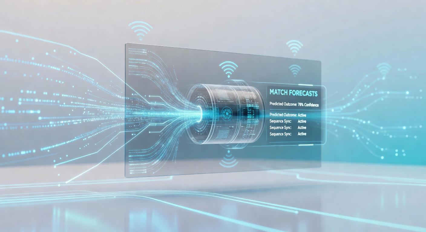 Wireless data streams aligning digital slot reels and live sports forecasts on mobile interfaces