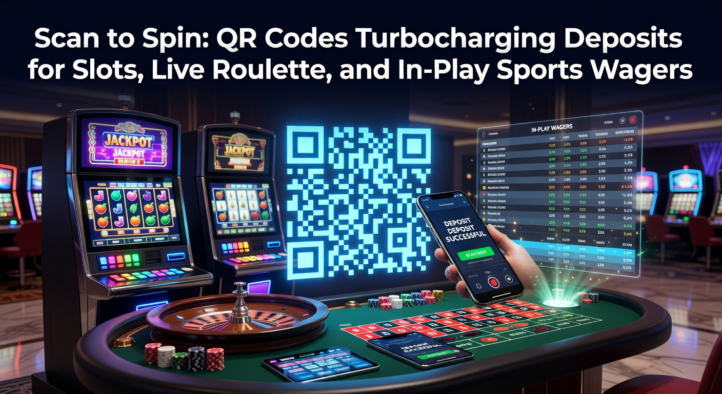 Smartphone scanning a QR code to instantly fund an online slots account during a high-stakes spin session