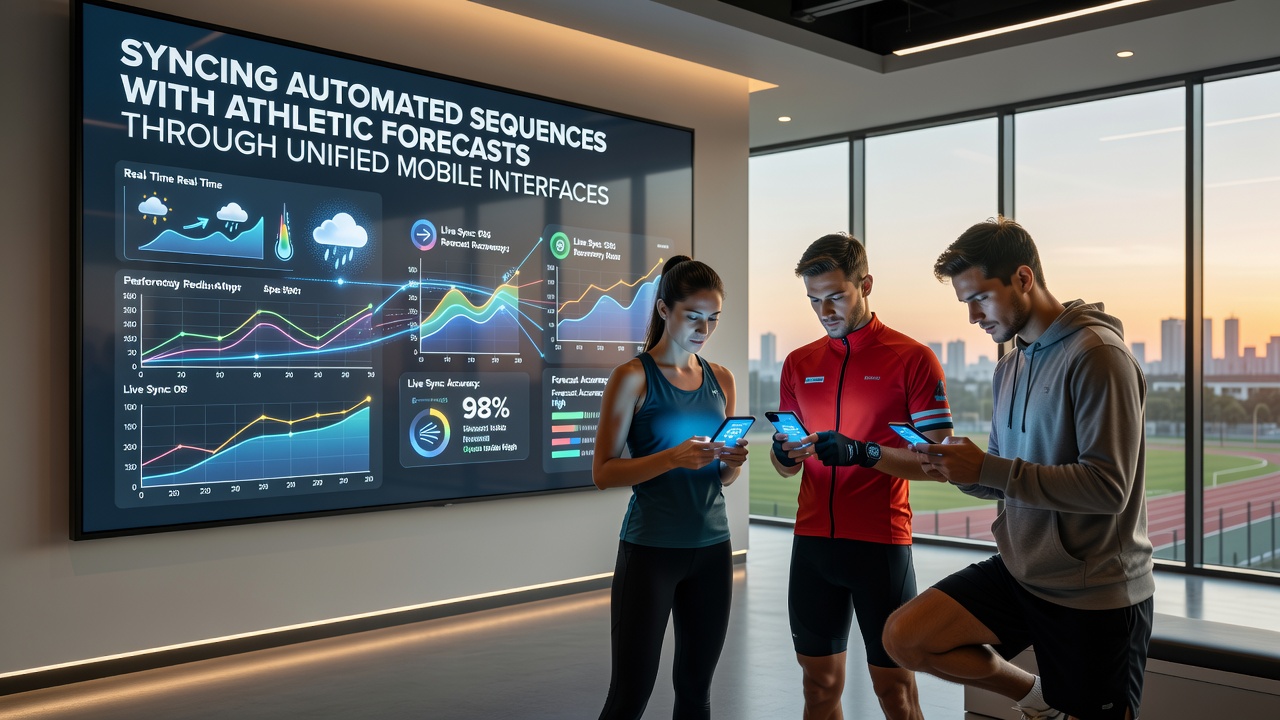 Athlete performance data visualization integrated into mobile betting automation workflow