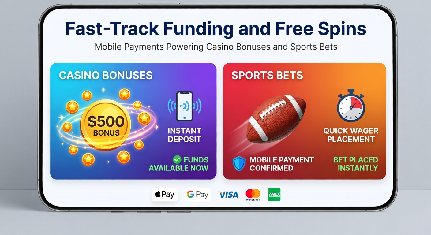 Dynamic chart illustrating explosive growth in mobile payment usage for online casinos and sportsbooks from 2020 to 2026, with icons for free spins and instant bets